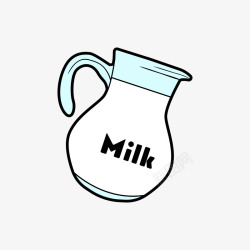 牛奶瓶子素材