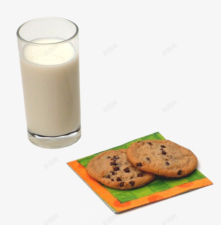 饼干和牛奶png免抠素材_新图网 https://ixintu.com 早餐 松仁饼干 花生牛奶 营养