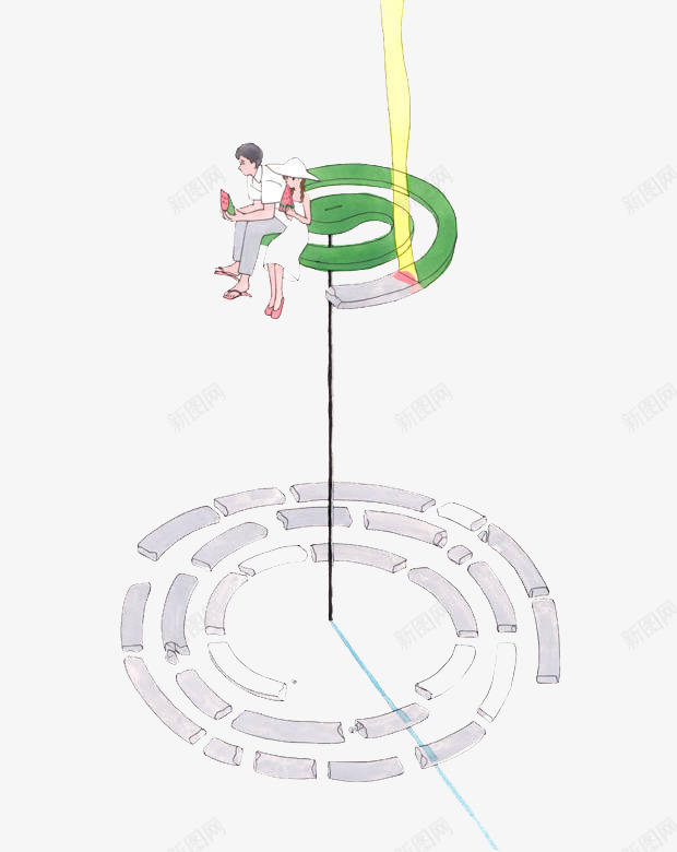 蚊香矢量图eps免抠素材_新图网 https://ixintu.com 夏天 蚊香 西瓜 矢量图