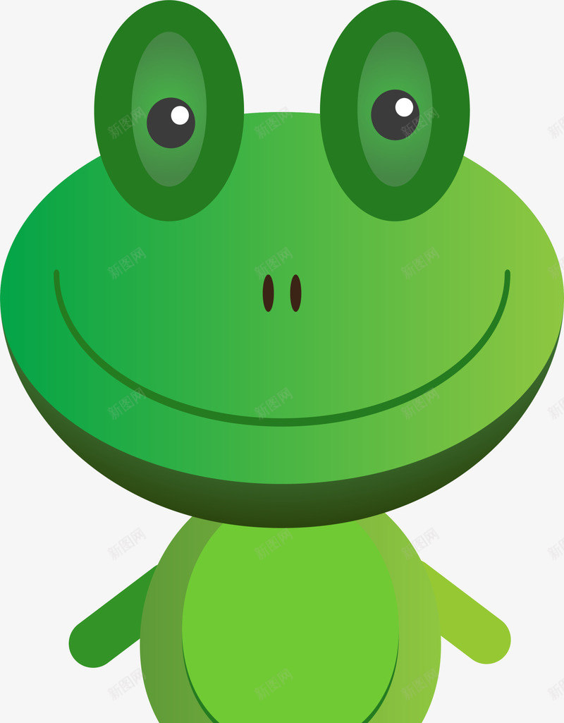 绿色卡通青蛙png免抠素材_新图网 https://ixintu.com 卡通动物 可爱青蛙 漫画癞蛤蟆 简约青蛙 绿色青蛙 装饰图案