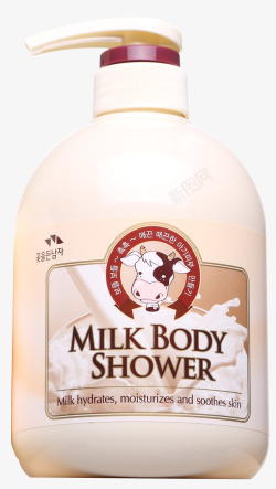 洗浴产品所望牛奶沐浴露高清图片