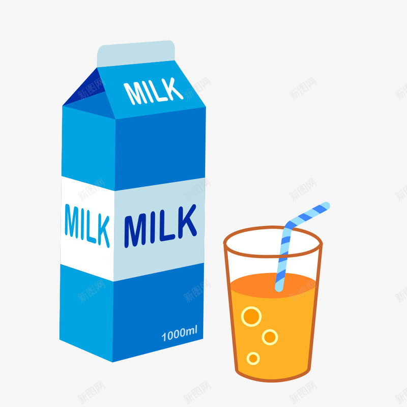 一盒美味的牛奶png免抠素材_新图网 https://ixintu.com 一盒 好吃 牛奶 美味的