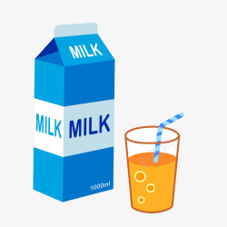 一盒美味的牛奶素材