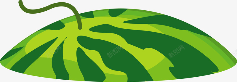 绿色斑纹西瓜盖png免抠素材_新图网 https://ixintu.com 斑纹 绿色 西瓜盖