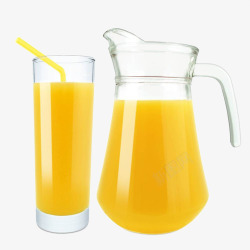 营养橙汁素材