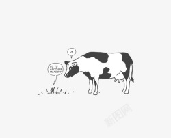 花斑牛奶奶牛高清图片
