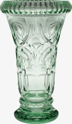 浅绿色花瓶浅绿色玻璃花瓶抠图高清图片