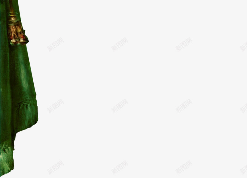 绿色帘布png免抠素材_新图网 https://ixintu.com 帘布 漂亮帘布 装饰帘布