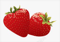 鲜艳的草莓素材