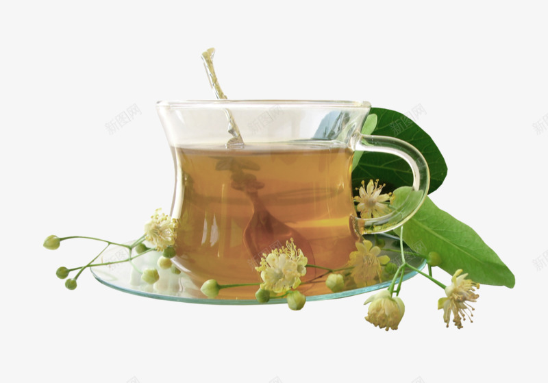 玻璃茶杯花朵装饰图案png免抠素材_新图网 https://ixintu.com 免抠PNG 玻璃茶杯 花朵 装饰图案