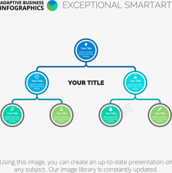 圆形组织结构图素材