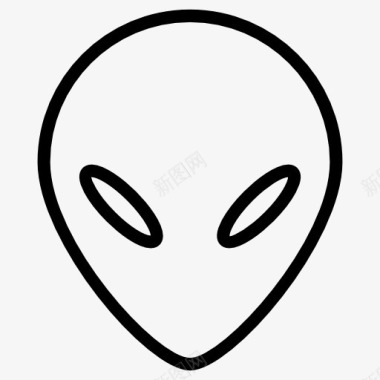 外星人的头图标图标