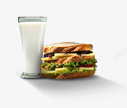 早餐牛奶与面包png免抠素材_新图网 https://ixintu.com 早餐 牛奶 素材 面包