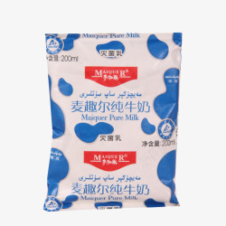 包子香味新疆麦趣尔纯牛奶高清图片