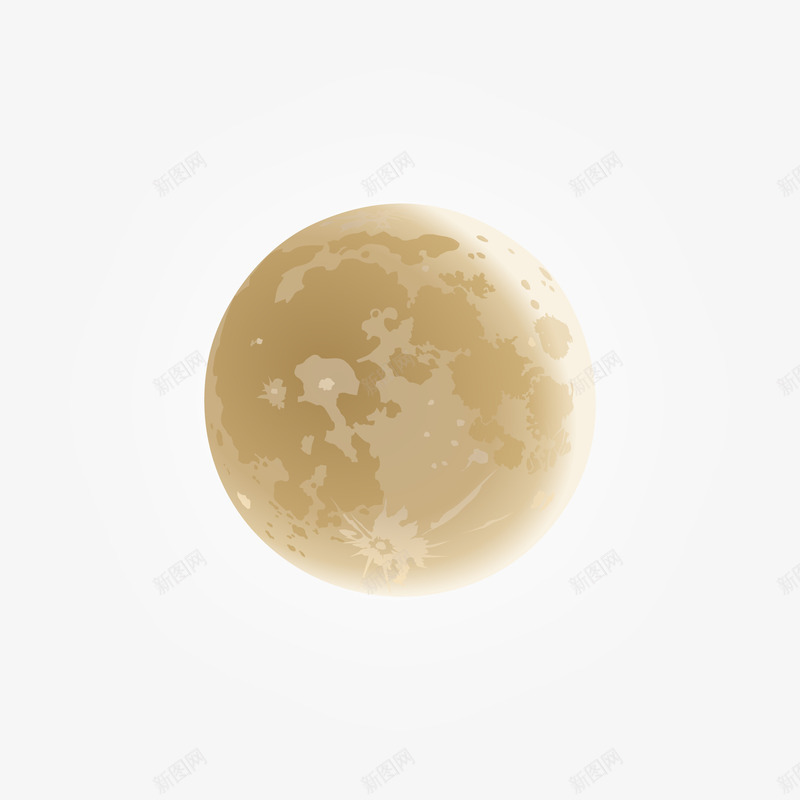 手绘月亮png免抠素材_新图网 https://ixintu.com 卡通 夜晚的月亮 手绘 月亮 月球 满月 装饰