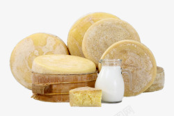 木桶上的大块奶酪木桶上的大块奶酪高清图片