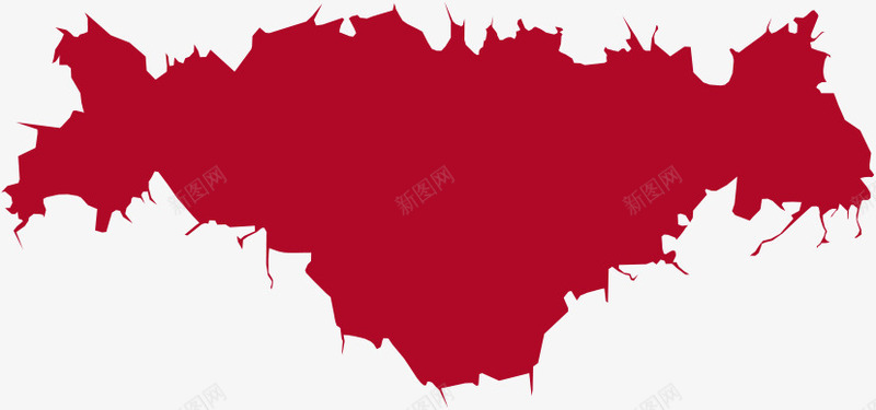 红色艺术装饰边框个性png免抠素材_新图网 https://ixintu.com 个性 红色 艺术 装饰 边框