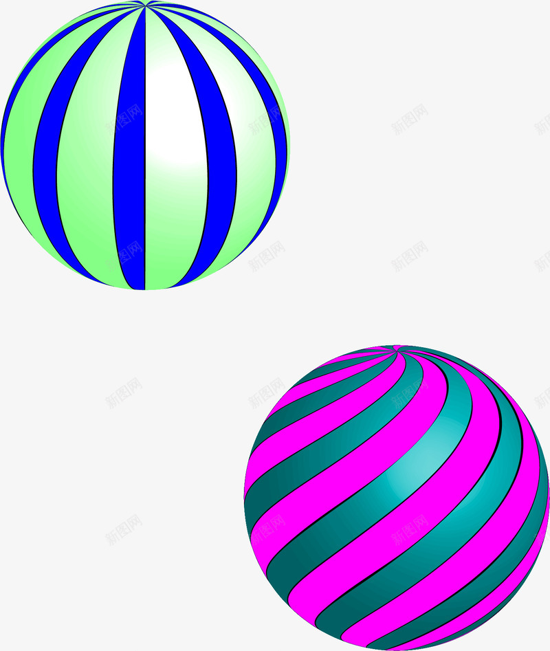 圆球装饰元素png免抠素材_新图网 https://ixintu.com 圆球 彩色 漂浮 装饰