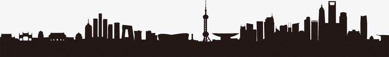黑色个性建筑城市png免抠素材_新图网 https://ixintu.com 个性 城市 建筑 黑色