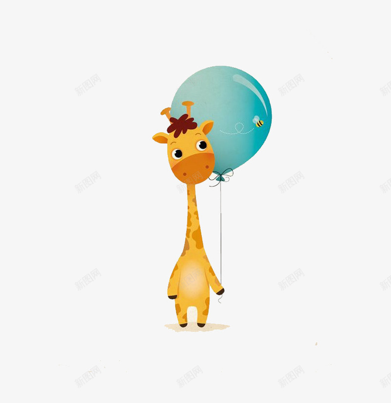 小鹿的气球png免抠素材_新图网 https://ixintu.com 个性 元素 图案 平面 广告 抽象 素材