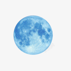 淡蓝月亮素材