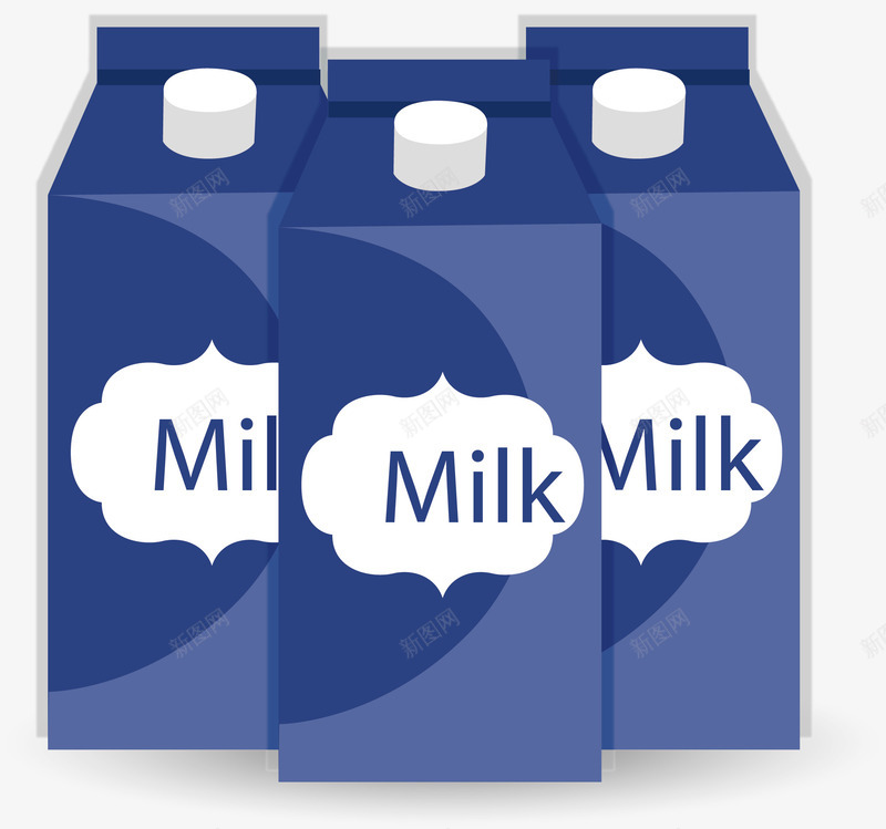手绘美味牛奶矢量图ai免抠素材_新图网 https://ixintu.com 创意 卡通 可爱 彩色图 手绘图 牛奶 简单 矢量图