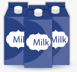 手绘美味牛奶矢量图素材