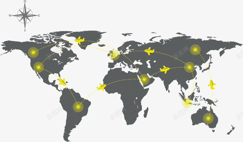 全球地图图标png_新图网 https://ixintu.com 全球 地图 地图导航 地图指示 地图标识 指示