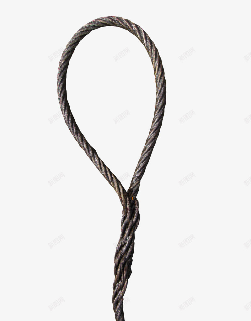 一根钢丝绳png免抠素材_新图网 https://ixintu.com 拉力 牢固 绳子 绳索 金属 金属材料 钢丝 钢丝绳