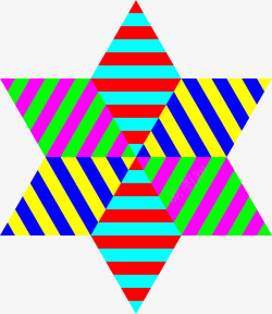 多彩六角形素材