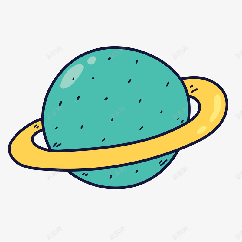 卡通创意太空的行星矢量图ai免抠素材_新图网 https://ixintu.com 世界 圆形 太空 宇宙 彩绘 手绘 球状 行星 矢量图