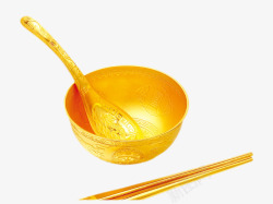 金碗筷素材