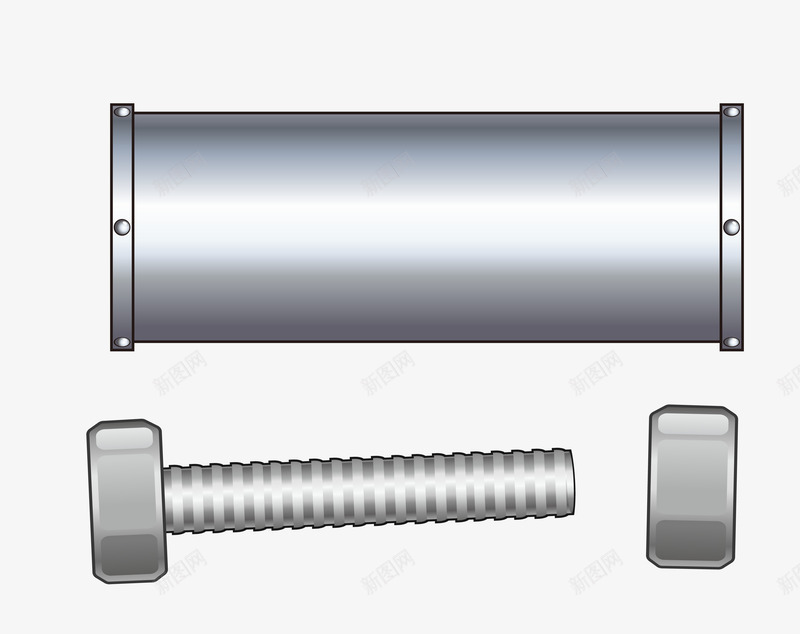 金属螺丝螺母png免抠素材_新图网 https://ixintu.com 卡通素材 螺丝 螺丝螺帽 螺丝螺母 螺帽