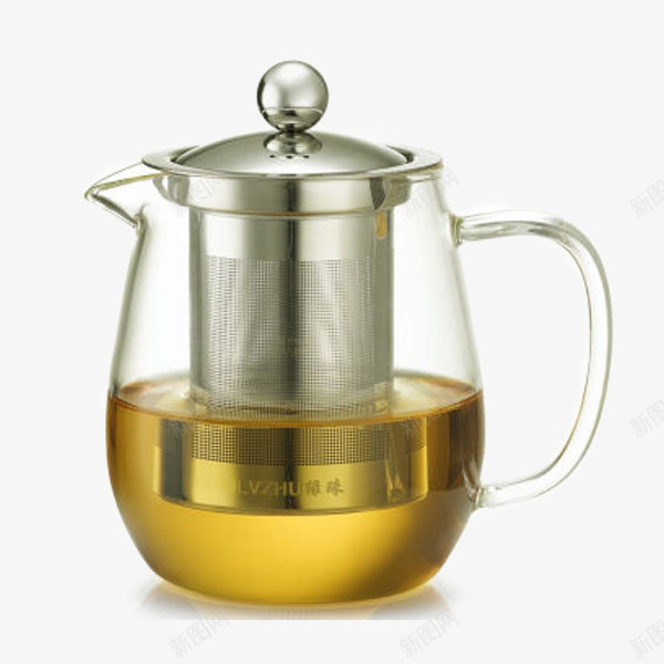 耐高温玻璃茶壶png免抠素材_新图网 https://ixintu.com 产品实物 水壶 玻璃 玻璃茶壶