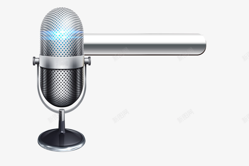麦克风音响语音喇叭声音声控智能png免抠素材_新图网 https://ixintu.com 声控 声音 智能语音 灰色 质感 金属 金属色 银色 麦克风