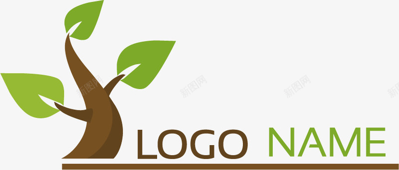公司logo图标png_新图网 https://ixintu.com logo logo设计 企业logo 公司logo 卡通 商业logo 商务 大树 标志标识 绿色