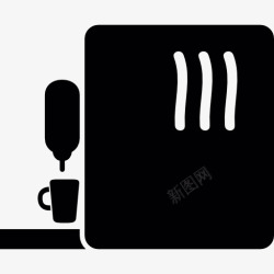 卡通热水器咖啡机图标高清图片