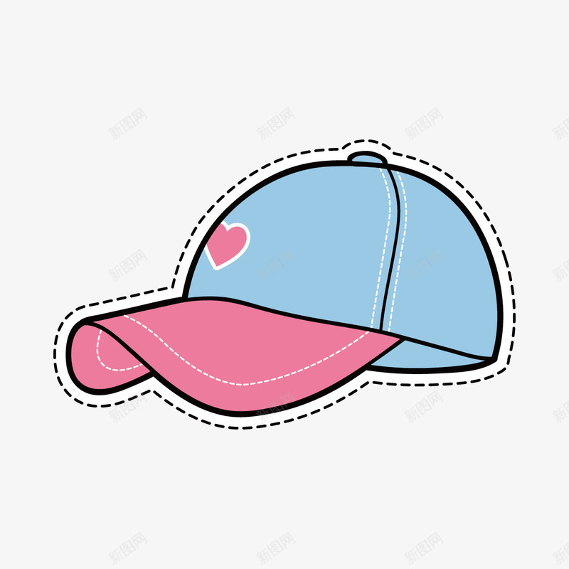 个性帽子矢量图ai免抠素材_新图网 https://ixintu.com 个性 帽子 平面 彩色 心形 时尚 线稿 设计 矢量图