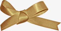 金色蝴蝶结彩带素材