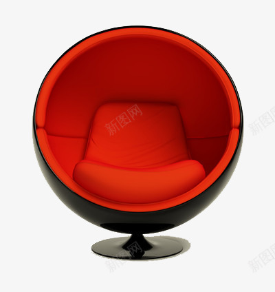 个性沙发png免抠素材_新图网 https://ixintu.com 个人 创意 红色
