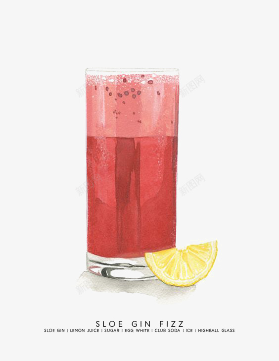 西瓜汁png免抠素材_新图网 https://ixintu.com 卡通 手绘 杯子 果汁 柠檬 红色果汁