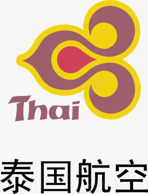 泰国航空logo矢量图图标图标