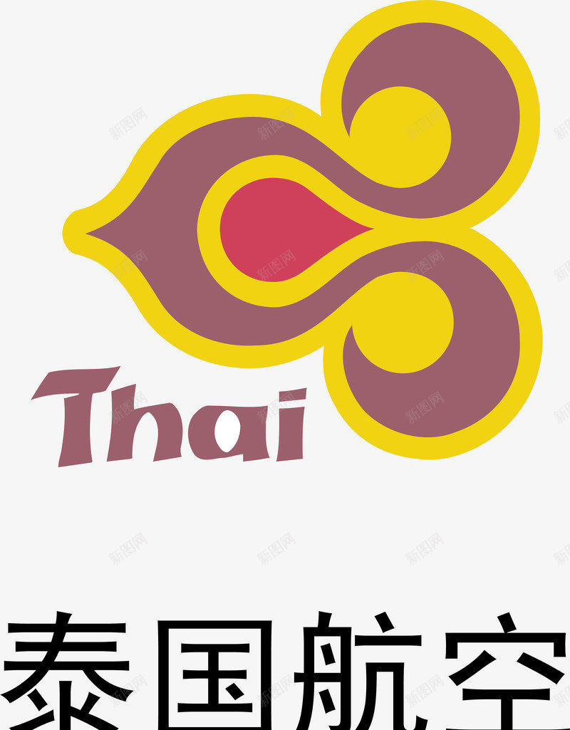 泰国航空logo矢量图图标ai_新图网 https://ixintu.com logo 企业LOGO 企业LOGO标志 标志 标识 标识标志图标 泰国航空 航空标识 矢量图