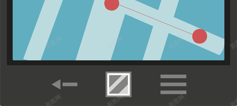 手机界面电子地图png免抠素材_新图网 https://ixintu.com 地图 导航 手机地图 手机导航 电子地图 矢量png
