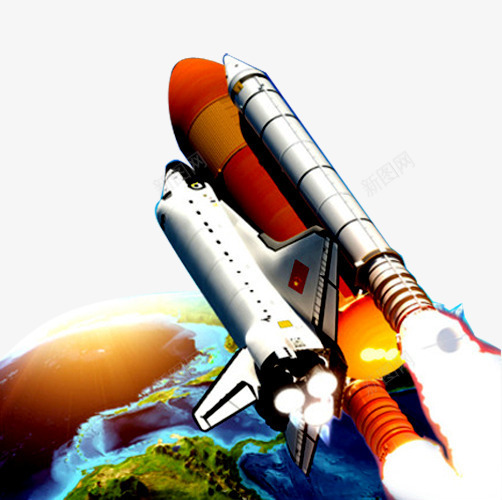发射火箭png免抠素材_新图网 https://ixintu.com 卫星发射 发射火箭 太空 宇宙 火箭 火箭喷火 科技 航天 航空