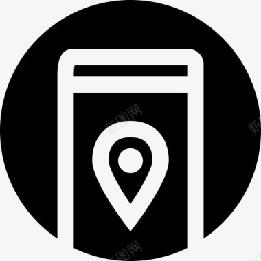 GPS移动导航电话销搜索全球定图标图标