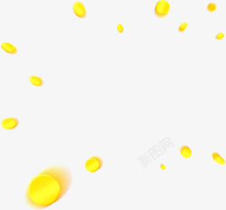 手绘黄色圆球背景素材