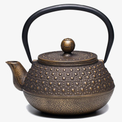 复古铁质茶壶素材