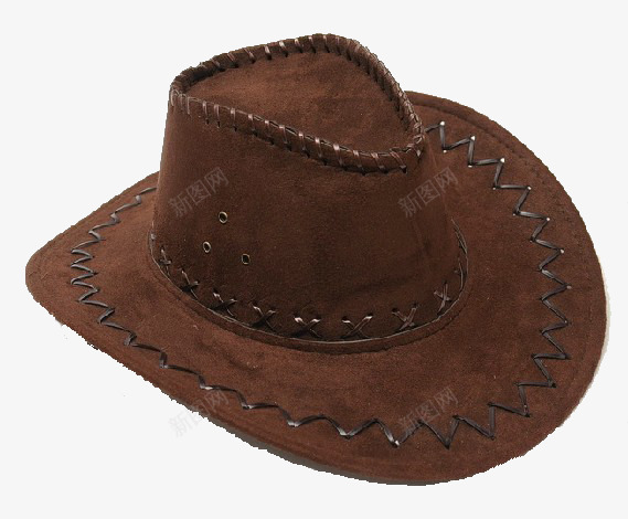 西部牛仔帽png免抠素材_新图网 https://ixintu.com 个性帽子 产品实物 巧克力色 帽子 牛仔帽