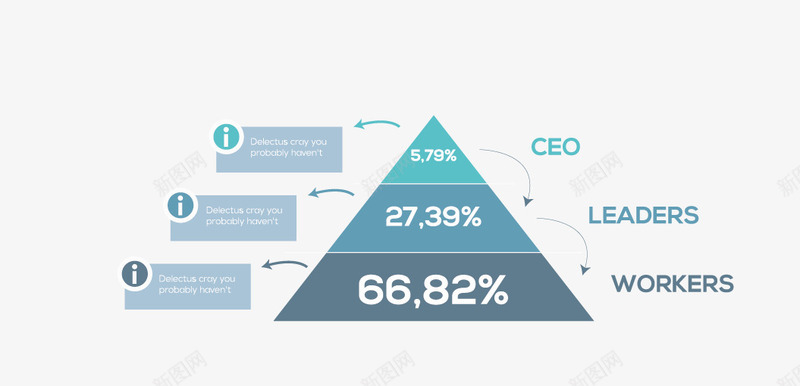 金字塔数据框png免抠素材_新图网 https://ixintu.com ppt元素 商务信息 数据框 矢量图表 边框
